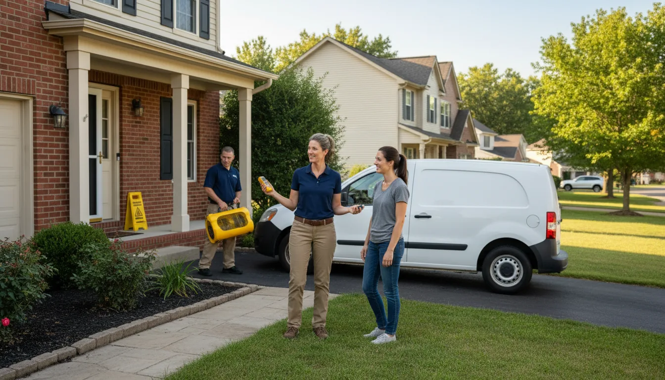 Residential water damage restoration in Galata, MT